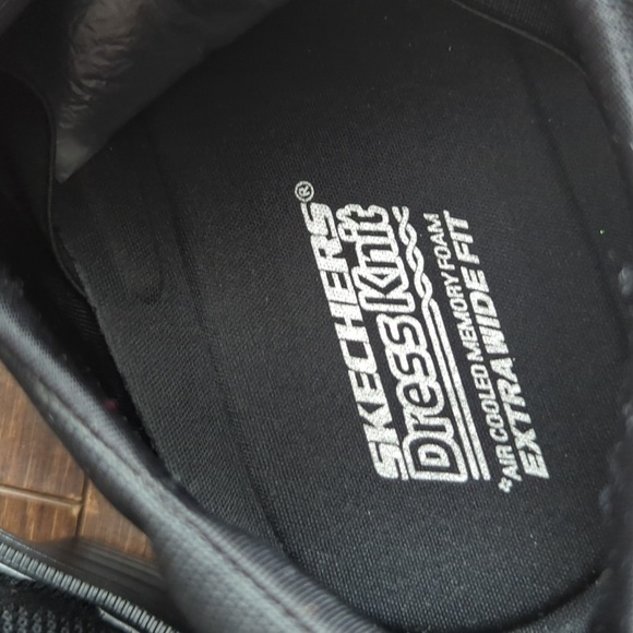 Skechers Caswell Aleno Black Knit Lace Oxford Dress Shoes 65127EWW Mens 15 Wide - Picture 11 of 15